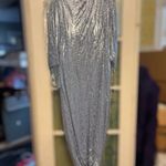 Alex Evenings Women's 16 Petite Hydrangea Sequin Lace Cascade Detail Slit Dress Photo 10