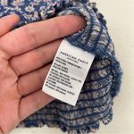 American Eagle 🦋  Outfitters Blue Floral Spaghetti Strap Crop Top Medium Photo 2