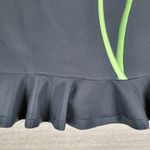 Victoria Beckham  Target Calla Lily Dress Womens L Black Satin Ruffle Peplum Hem Photo 6