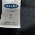 Old Navy  S Workwear Long Sleeved Button Down White Star Dots on Black Shirt Top Photo 10