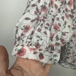 Caslon  White Pink Floral Top Shirt Size Small 3/4 Sleeve Photo 2