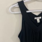 White House | Black Market black v-neck smocked detailing tunic tank top size S Photo 4