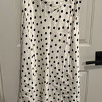 Francesca's Francesca’s maxi black and white polka dot flowy skirt Photo 0
