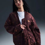 Nike Naomi Osaka Sustainable Materials Woven Jacquard Jacket Crimson Size Small Photo 0