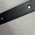 Fossil  Leather Belt Womens Small Black Silver Buckle Medallion Tapered 1in Photo 6