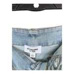 Eesome Light Mineral Wash Denim Ombre Hem Patch Pocket Jeans Size L Blue Size L Photo 4