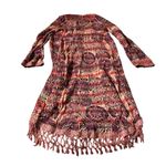 Free People  Red and Pink Knit Coachella Cardigan Duster Photo 2