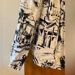 Coldwater Creek  Open Front Blazer Jacket Black White NWT City Town Scene XL Photo 4