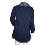 Soft Surroundings Sweater Women Small Blue Weekending Cowl Pullover Tunic Casual Photo 3