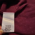 Apt. 9  Women's Bodycon Sweater Dress Large Burgundy Short Sleeve Pullover… Photo 4