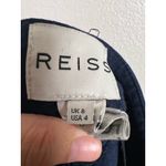 Reiss  Navy Blue Cotton Stretch Cropped Straight Leg Trouser Office Pants Size 4 Photo 6