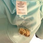 Alexia Admor STUNNING Alexis Admor Light Blue Off-Shoulder Blazer with Gold Buttons Size 10 Photo 6