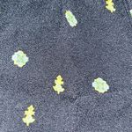 Free People Woman’s Love Grows Front Button Long Sleeve Black Romper Size Small Photo 9