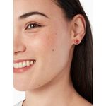 Kate Spade NEW  everyday‎ spade enamel studs, red and gold Photo 2