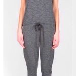 Anthropologie Dolan Dark Heathered Gray Drawstring Waist Sleeveless Jumpsuit Photo 0