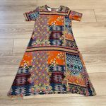 Johnny Was  Allie Flower Mixed Print Swing Dress Multi Bamboo Patchwork Size XS Photo 0