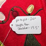 Vintage Bechamel Petites Red Christmas Zip Up Vest Santa Reindeer Large Petite Size undefined Photo 5