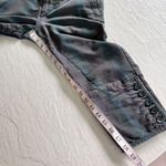 JNBY JIANGNANBUYI Designer Low Rise Plaid Chinese Streetwear Capri Pants Size S Green Photo 7