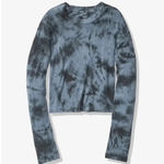 PINK - Victoria's Secret 🆕PINK LONG SLEEVE TIE DYE CROPPED TEE L🆕 Photo 1