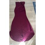 NEW Strapless Oversized Bow Applique Evening Gown Maxi Dress L Red Size L Photo 2