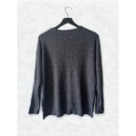 Aerie  Gray Waffle Knit Long Sleeve Cozy Winter Sweater Top XS Photo 3