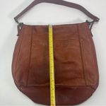 American Leather Co shoulder bag Carmel Brown Side Pockets Boho Classic Cottage Photo 2