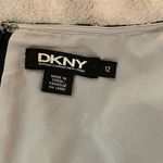 DKNY  Lace Short Sleeve V-Neck Sheath Midi Dress Black Gray‎ - Size 12 Photo 2