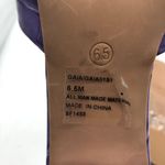 Steve Madden Womens Gaia Purple Crocodile Embossed Heeled Sandals Size 6.5M Photo 5