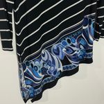 NEW Travelers Classic Diagonal Striped Top Size Small Chico's 0 Photo 3