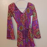 Leg Avenue  Size Small/Medium S/M Funky Hippie 70s Mini Dress Vibrant Purple Photo 6