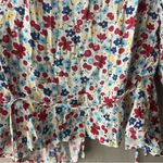 Charlie Holiday  Vibrant Floral Salsa Wrap Top Size 2 XS Photo 6