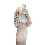 ZARA   Sateen Effect Ruffles Dress One Shoulder Bodycon Beige-Pink Prom Glam M Photo 6