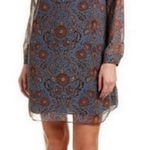 CAbi  Provincial Blue‎ Floral Shirt Dress #3295 Size XS Photo 0