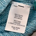 J.Crew NEW Turquoise Wool & Mohair Blend Crewneck Button Shoulder Sweater Small Photo 5