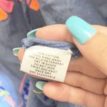 Lulalife Cotton Blue Colorful Embroidered Mini Short Sleeve Summer Dress Size XS Photo 7