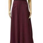 David's Bridal Wine Spaghetti Strap Bridesmaid Maxi Formal Dress Womens 10 Photo 0