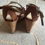 Jimmy Choo | Nelson 100 mm Tan Leather Cork Wedges 35.5 Photo 6