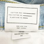 AYR The Sugar Jeans High Rise Straight Leg Light Wash Distressed Size 30 | 10 Photo 11