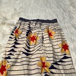 Marc by Marc Jacobs  Cover Up Skirt Beige Navy Floral Striped S Photo 6