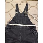 Old Navy  Denim boyfriend overalls washed black, size 8 Photo 6