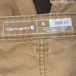 Carhartt  Women’s Sz 14 Canvas Work Shorts Loose Fit Rugged Flex Photo 2