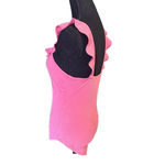 Haute Monde Pink Ruffle Bodysuit Photo 1