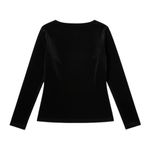 NWT Anatomie Black Velvet Ruched Long Sleeve Sweetheart Top – Size S –MSRP: $228 Photo 1