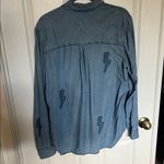 Rails  Ingrid Medium Vintage Button Down Shirt with Lightning Bolt Accents Photo 2