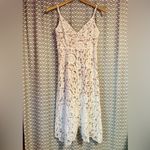 Lulus | One Wish White Lace Midi Dress, Size M Size M Photo 4
