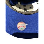 New Era 7 1/4 59 fifty New York Yankees blue tribal pinstripe cap hat Photo 6