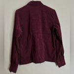 Bill Blass Women’s vintage bill bass petite jeans Burgundy Button-Up Shirt  faux suede Photo 1
