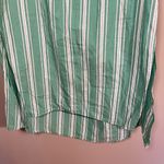 Anthropologie Striped Popover Midi Shirt Dress Green XXS/XS Photo 2