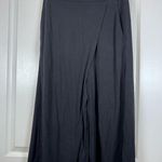 Eileen Fisher  Fine Jersey Wrap Front Pant Cropped Wide Leg Crossover Pants XXS Photo 0