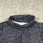 Lululemon Top Womens 4 Black Melodic Movement Long Sleeve Twist Front Turtleneck Photo 2